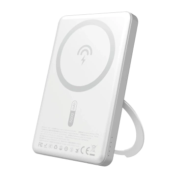 Powerbank Dudao K28S MagSafe 5000mAh 20W z podstawką Srebrny