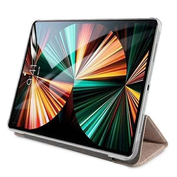 Obal knihy Guess GUIC11G4GFPI iPad 11" 2021 růžový/růžová kolekce 4G