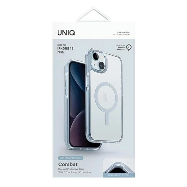 Etui Ochronne do iPhone 15 Plus UNIQ Combat MagClick MagSafe Jasnoniebieskie