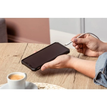 Kabel USB-C na Lightning 1m Forcell MFi Apple PD 30W CarPlay bílý