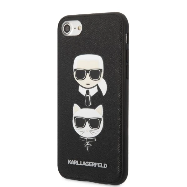 Etui Karl Lagerfeld KLHCI8SAKICKCBK für iPhone 7/8 / SE 2020 / SE 2022 Hardcase Saffiano Karl