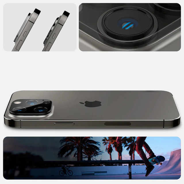 Kryt na fotoaparát spigen optik.tr chránič na fotoaparát 2-balenie iphone 14 pro / 14 pro max čierny