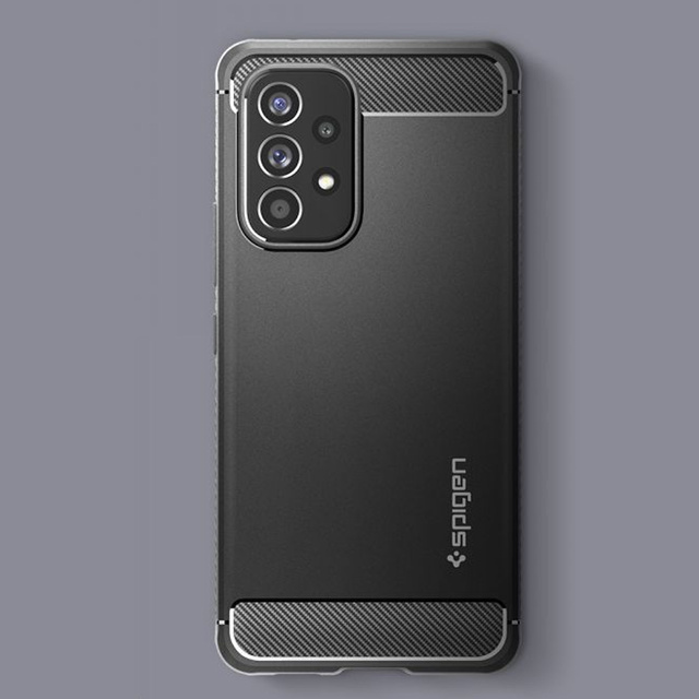 Pouzdro pro Samsung Galaxy A53 5G pouzdro Spigen Rugged Armor Matte Black Glass