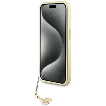 Etui Guess GUHCP15XGF4GBR pre iPhone 15 Pro Max 6,7" brązový/hnedý pevný obal 4G Charms Collection