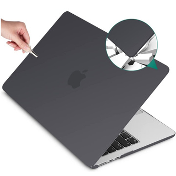 Alogy Hard Case für Apple Macbook Air 13 2022 M2 Mattschwarz