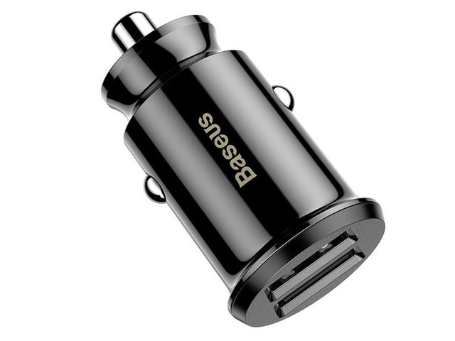 Baseus Grain ładowarka samochodowa 2x USB 5V 3.1A black