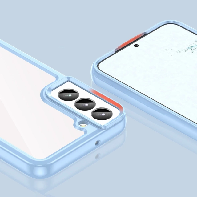 Etui na telefon Outer Space Case do Samsung Galaxy S23 pokrowiec z elastyczną ramką niebieskie