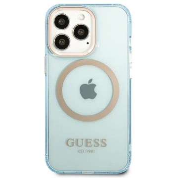 Etui Guess GUHMP13LHTCMB до iPhone 13 Pro / 13 6,1" жорсткий чохол Gold Outline Translucent MagSafe