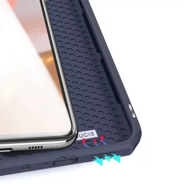 Pouzdro DUX DUCIS Skin X s flipovým krytem pro Samsung Galaxy A72 4G modrý