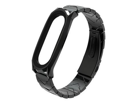 Браслет V-Style GT band Mijobs для Xiaomi Mi Band 3/4 чорний