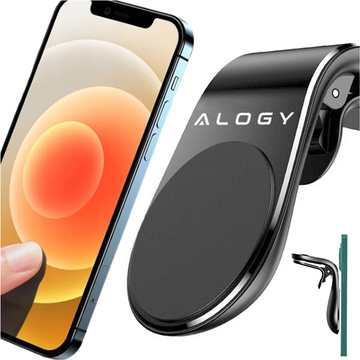 Автотримач магнітний Alogy для решітки радіатора чорний
