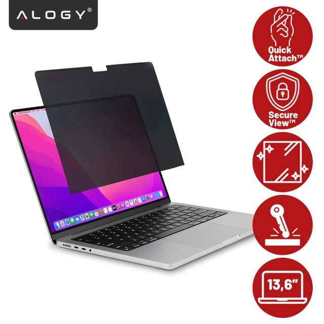 Чохол для ноутбука, MacBook Air Pro 13.3" Alogy Hard Foam Bag Protective Case для ноутбуків 13-14" чорний