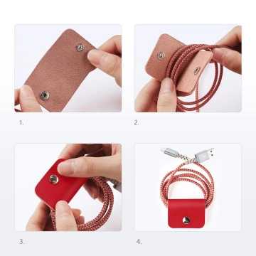 Dux Ducis Hivo Leather Flip Cover Genuine Leather Case Wallet for Cards and Documents Samsung Galaxy S22 (S22 Plus) Red