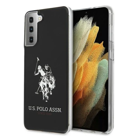 US Polo Shiny Big Logo phone case for Samsung Galaxy S21 black/black