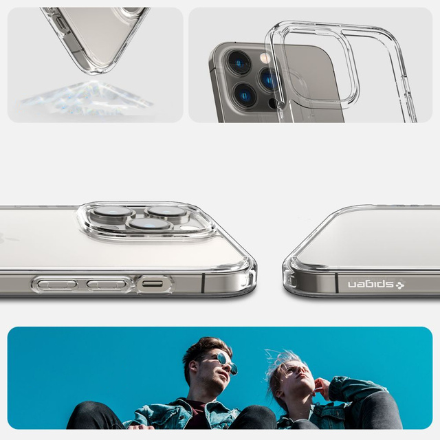 Etui Obudowa Hülle Spigen Ultra Hybrid für Apple iPhone 14 Pro Max Crystal Clear