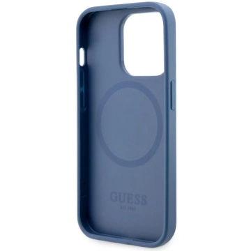Etui Guess GUHMP14LP4RPSB für iPhone 14 Pro 6,1" Hardcase 4G bedruckte Streifen MagSafe