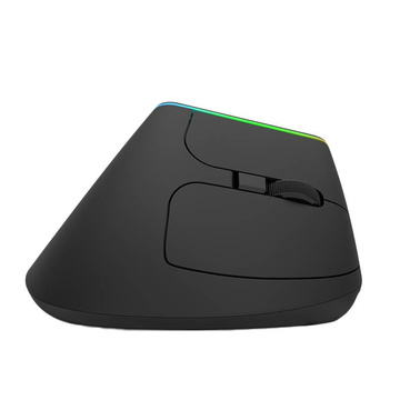 Бездротова вертикальна миша Delux M618DB BT / 2.4G 4000DPI RGB