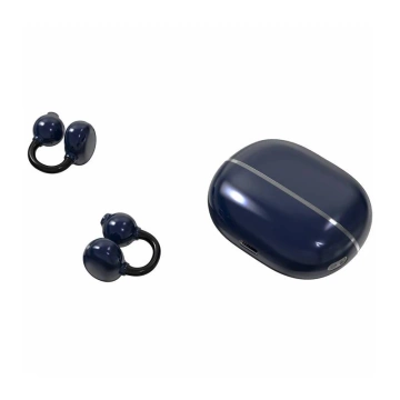 Навушники-вкладиші LDNIO T09 Bluetooth 5.4 з кейсом, 20 годин, темно-сині
