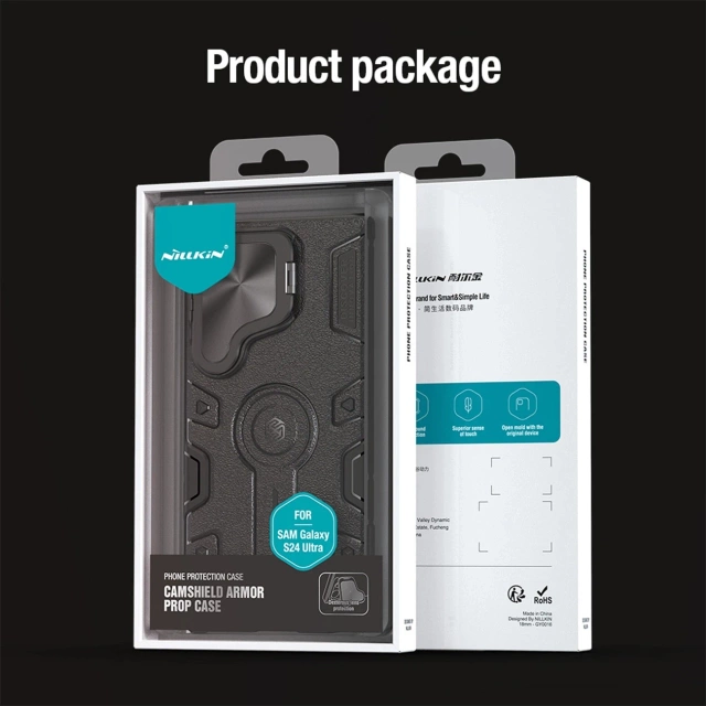 Nillkin CamShield Armor Prop Case for Samsung Galaxy S24 Ultra - black