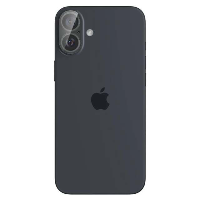 Захист камери із загартованого скла Spigen Optik.Tr "EZ FIT" Camera Protector 2-PACK for Apple iPhone iPhone 16/16 Plus Crystal Clear