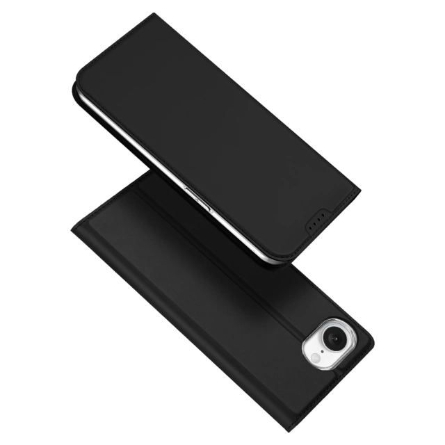 Apple iPhone 16e / SE 4 2025 Dux Ducis Protective Case with Skin Pro Flip Black