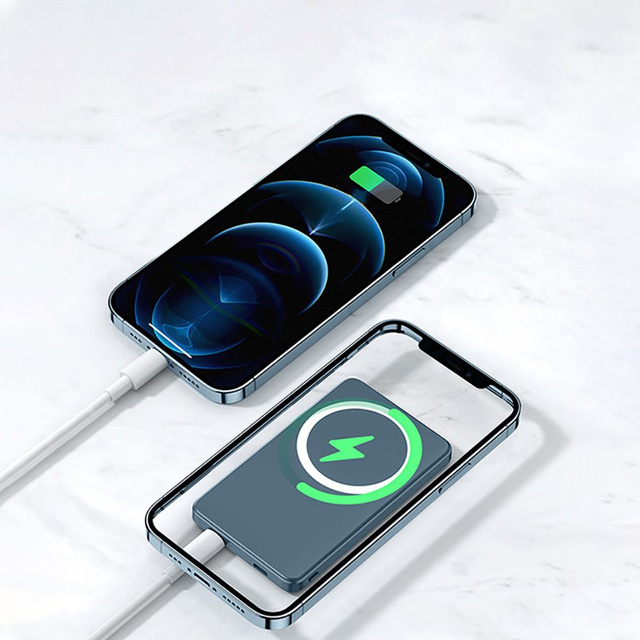 Powerbank LifeMag z funkcją MagSafe USB-C Lightning 5000mAh Black