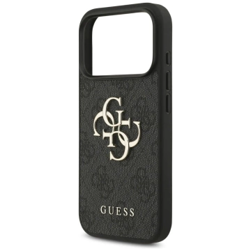Etui Guess Hardcase 4G Big Metal Logo do iPhone 17 Pro, czarne