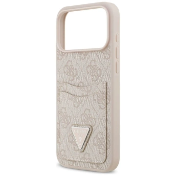 Etui Guess do iPhone 17 Pro Max 4G Double Card Triangle Pink