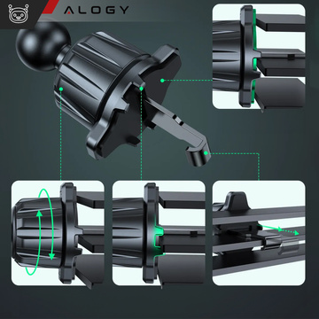 Car phone holder, window, grille, cockpit, dashboard, car, car, for 7" phone Alogy 3in1 Fragrance pendant