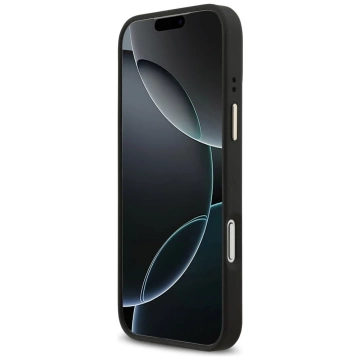 Etui Guess 4G Strass Logo Big Strap MagSafe do iPhone 17 Pro Max Czarny