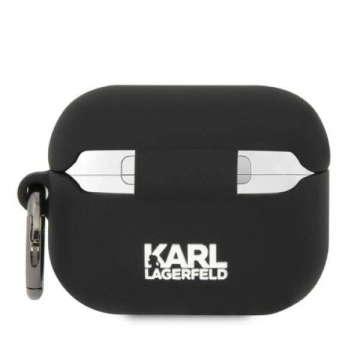Etui ochronne na słuchawki Karl Lagerfeld do  AirPods Pro cover czarny/black Silicone Karl & Choupette