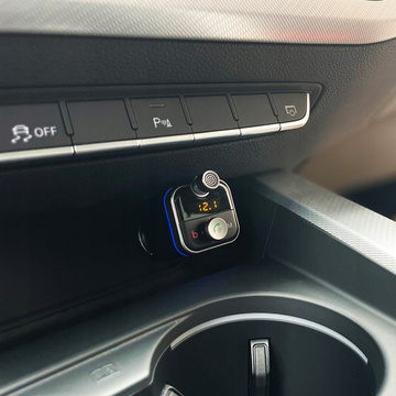 Alogy Car Charger Handsfree FM Transmitter Bluetooth 5.0 USB Memory Card QC 3.0 USB-C PD 18W