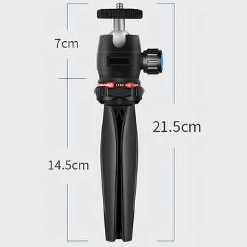 Alogy Mini Tripod Držiak telefónu Liginn Statív na fotenie pre GoPro zvonenie telefónu s fotoaparátom 1/4 Black