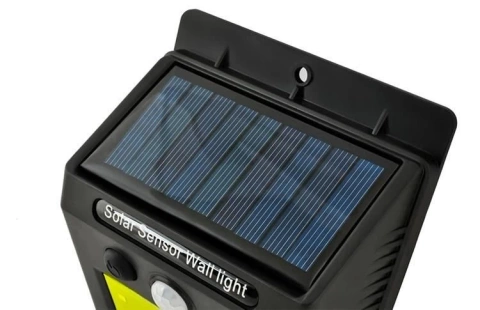 LED solárne svietidlo s pohybovým a súmrakovým senzorom vonkajšie 48 LED COB