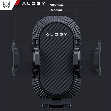 Autotelefonhalter für das Auto 3in1 Alogie an der Windschutzscheibe zum Armaturenbrettgitter, Cockpit Schwarz