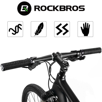 Grips bicycle grips handlebar grips ergonomic for bike Rockbros 2018-14ABK Black [2pcs]