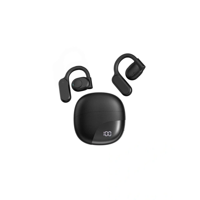 Wireless ergonomic headphones WiWU OWS Openbuds T20 Black