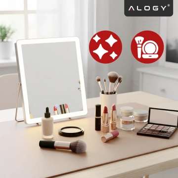 Desk pad 80×40 cm – anti-slip protective mat made of elegant PU eco-leather, for mouse and keyboard, stylish and durable – Alogy WorkMat™ Beige