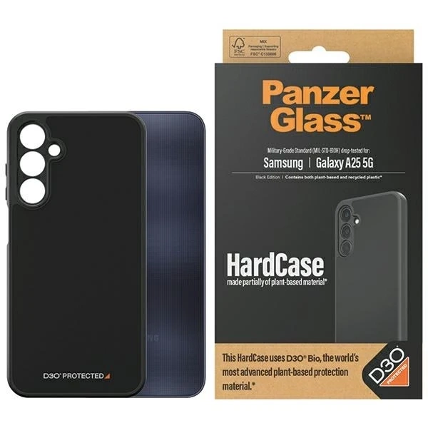 Puzdro pre Samsung Galaxy A25 5G PanzerGlass HardCase D3O ochranné čierne