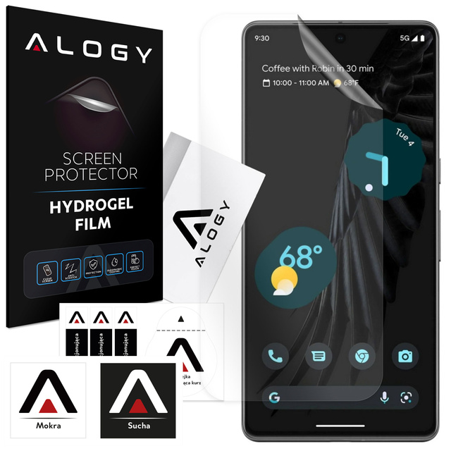 Hydrogel film for Google Pixel 7 5G, protective phone screen protector Alogy Hydrogel Film