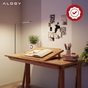 Alogy LED-Schreibtischlampe mit flexiblem Arm für Bettgestell und Schreibtisch