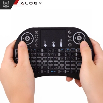 Alogy wireless mini keyboard backlit 3 colors touchpad