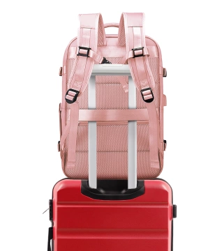 Водонепроникний рюкзак Bange для ноутбука 15.6", city traveler, 45х30х16 см, для роботи, літака, чоловічий, жіночий, з USB портом Чорний
