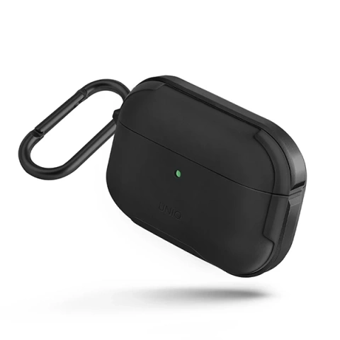 UNIQ Захисний чохол для навушників Valencia Case для Apple AirPods Pro black/midnight black Antimicrobial