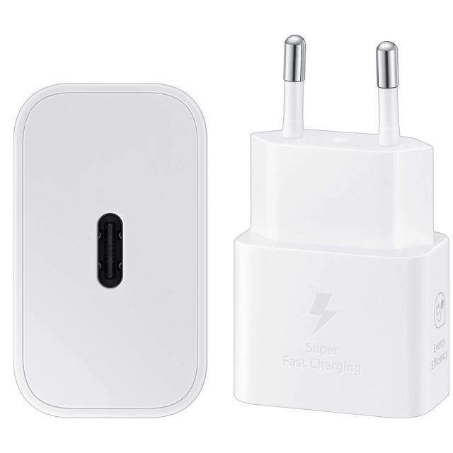 Оригінальний настінний зарядний пристрій Samsung EP-T2510NWE Fast Charging PowerDelivery PD 25W White