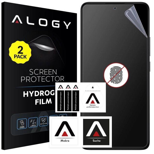 2x Folia "MATOWA" do Xiaomi POCO F5 Pro Hydrożelowa Alogy HydroSkin Matte Pro™ na ekran do etui "BEZ ODCISKU PALCÓW"