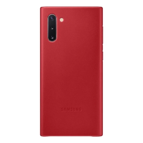 Pouzdro Samsung EF-VN970LR pro Samsung Galaxy Note 10 N970 červený/červený kožený kryt