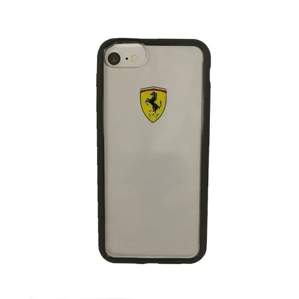 Etui na telefon Ferrari Hardcase iPhone 7/8 /SE 2020 / SE 2022 прозорий/чорний