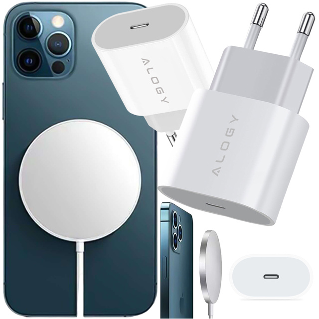 Індукційний зарядний пристрій Alogy для бездротової мережі MagSafe 20W для iPhone 12/13 / PRO / MAX / MINI