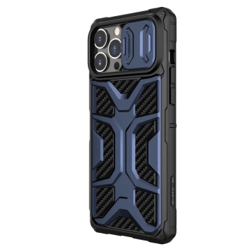 Pancéřový kryt Nillkin Adventruer Case pro iPhone 13 Pro s krytem fotoaparátu modrý